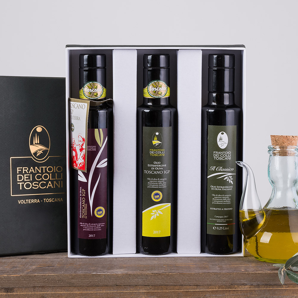 Confezione di 3 bottiglie Olio Evo